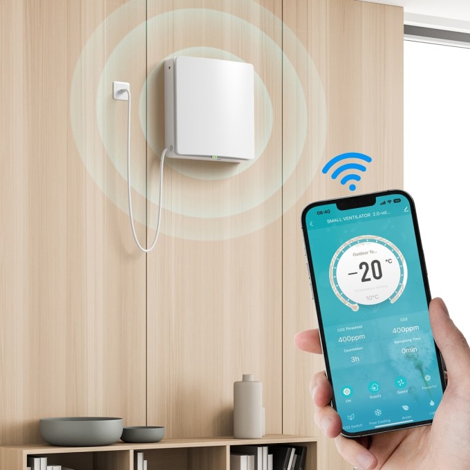Decentrálna rekuperácia AERIUM FreshPair+ C60P s CO2 senzorom Decentrálna rekuperácia AERIUM FreshPair+ C60P s CO2 senzorom